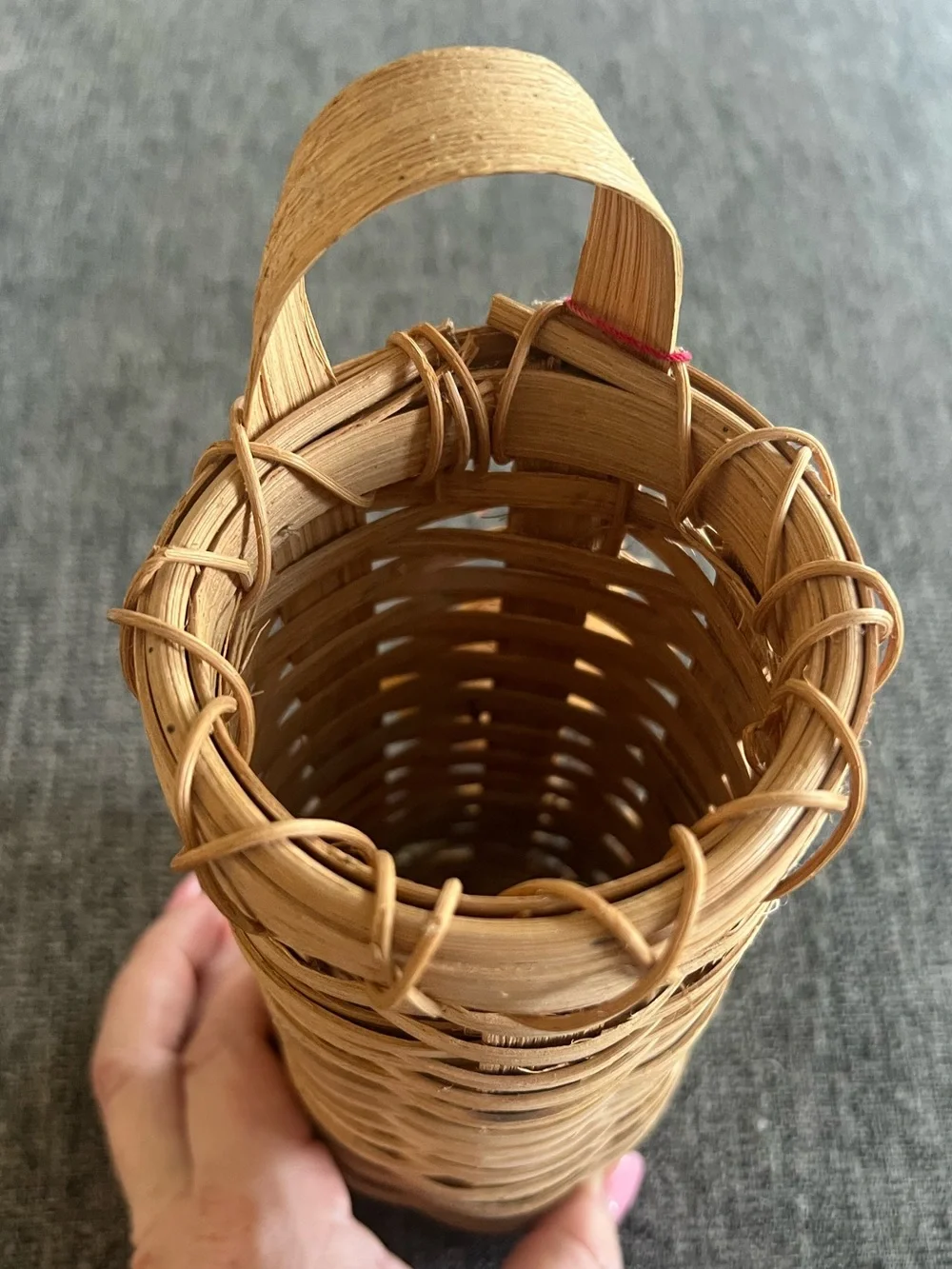 Handwoven Natural Tan Wicker Basket 🧺
